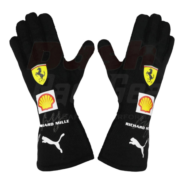 2021 Charles Leclerc Richard Mille Scuderia Ferrari Formula 1 Gloves - Speedxcrafts