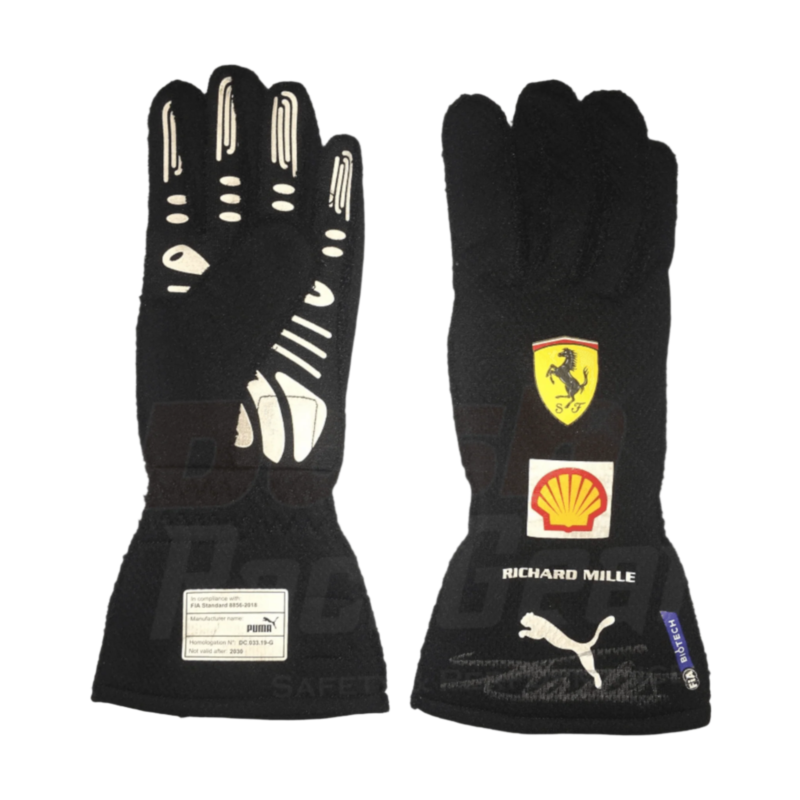 2021 Charles Leclerc Richard Mille Scuderia Ferrari Formula 1 Gloves - Speedxcrafts