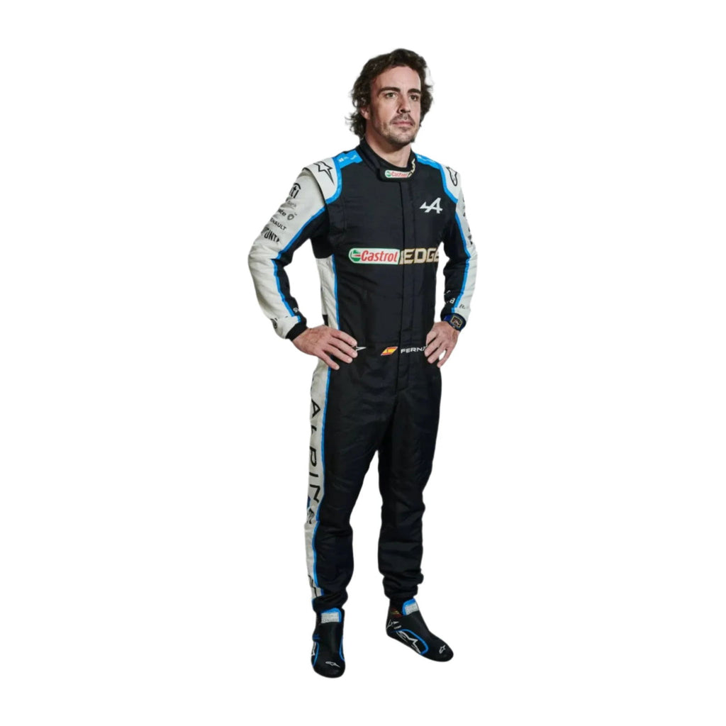 2021 FERNANDO ALONSO ALPHINE F1 RACE SUIT - Speedxcrafts
