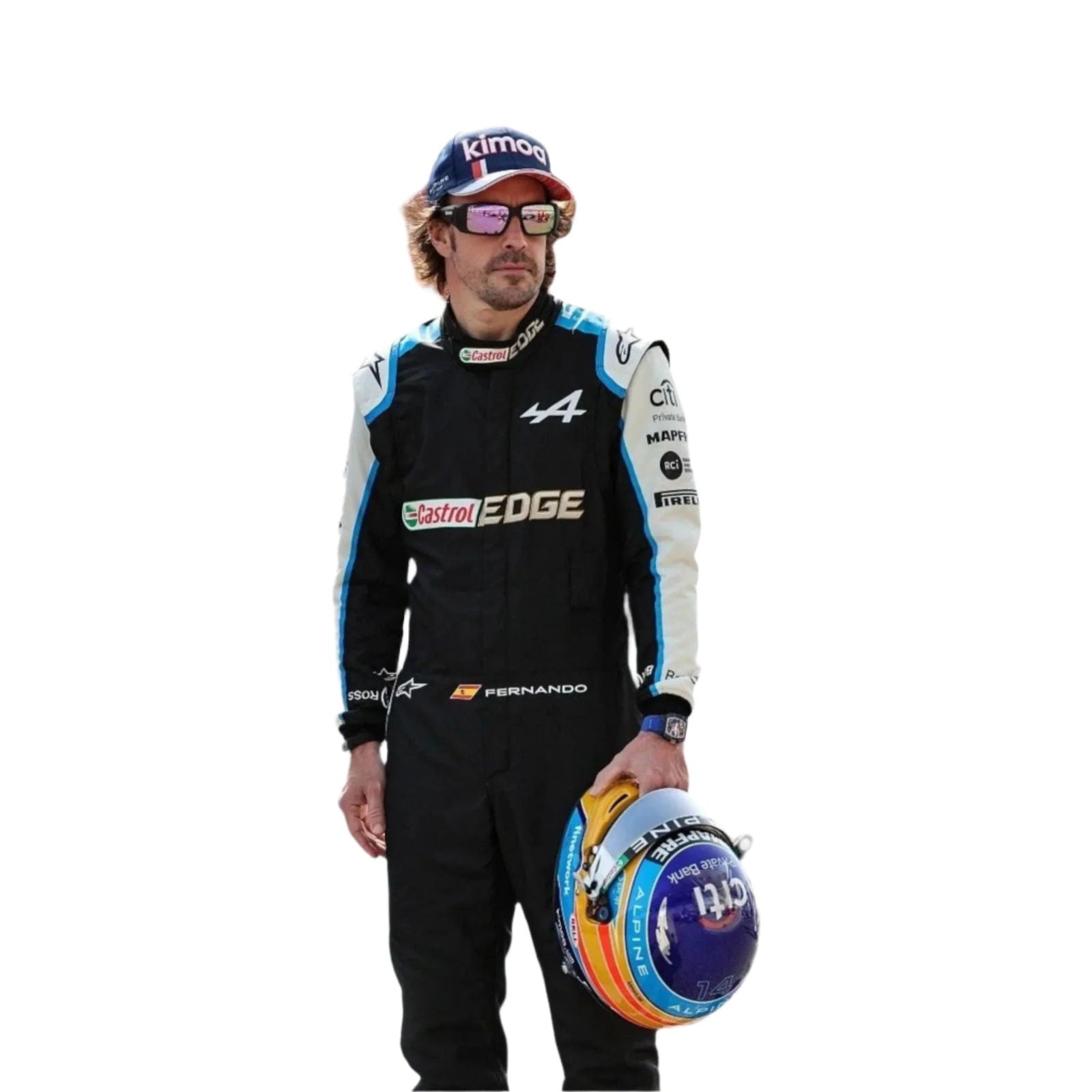 2021 FERNANDO ALONSO ALPHINE F1 RACE SUIT - Speedxcrafts