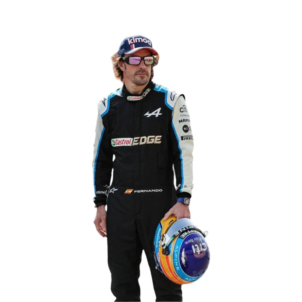 2021 FERNANDO ALONSO ALPHINE F1 RACE SUIT - Speedxcrafts