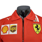 2021 Ferrari Formula One Racing Polo Zipper Shirt - Speedxcrafts