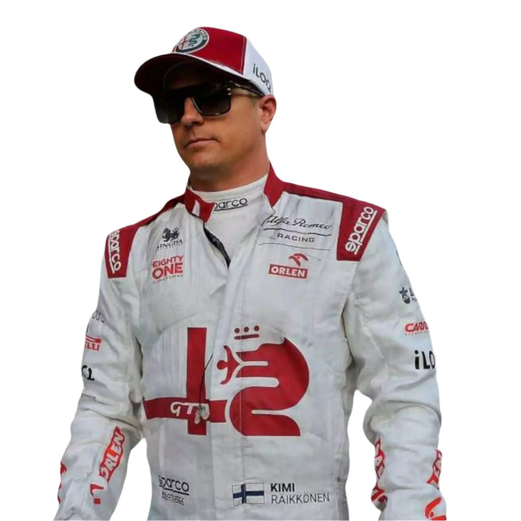 2021 Kimi Räikkönen Alfa Romeo F1 Team Race Suit - Speedxcrafts