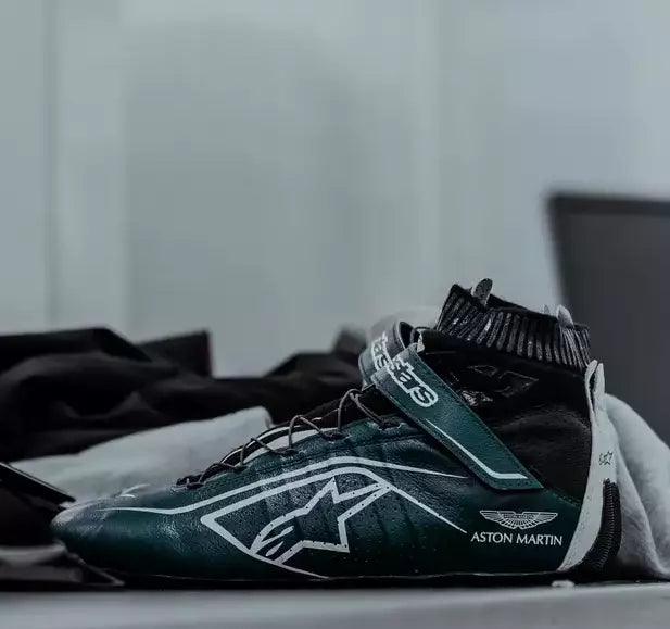 2021 Lance Stroll Aston Martin Alpinestar F1 Race Shoes - Speedxcrafts