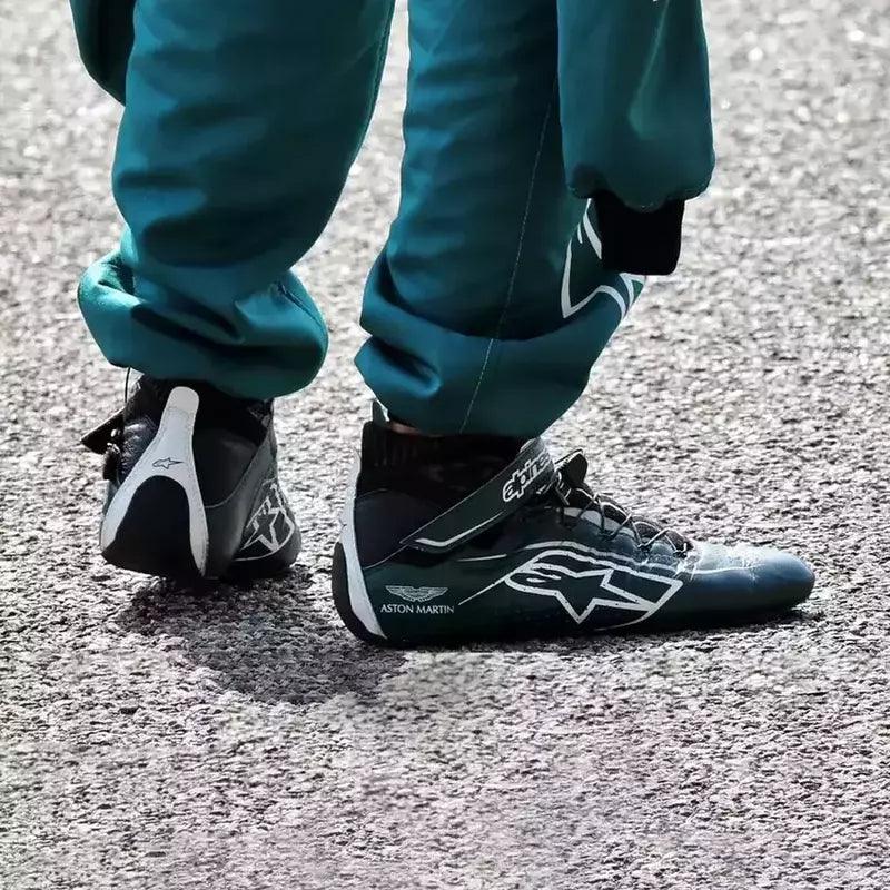 2021 Lance Stroll Aston Martin Alpinestar F1 Race Shoes - Speedxcrafts