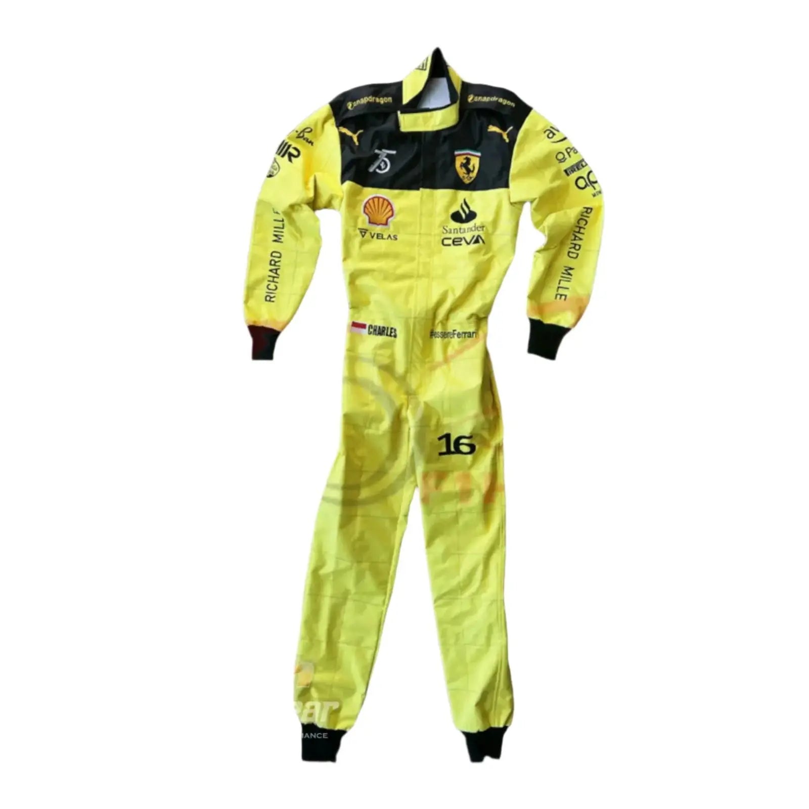 2022 Charles Leclerc Ferrari F1 Embroidered Racing Suit - MONZA GP - Speedxcrafts