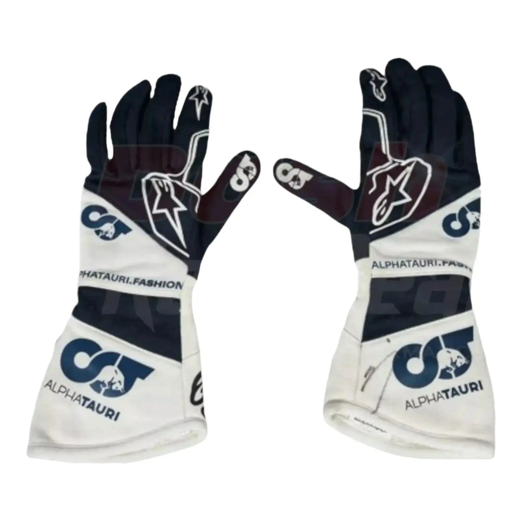 2022 Yuki Tsunoda Scuderia AlphaTauri F1 Race gloves - Speedxcrafts