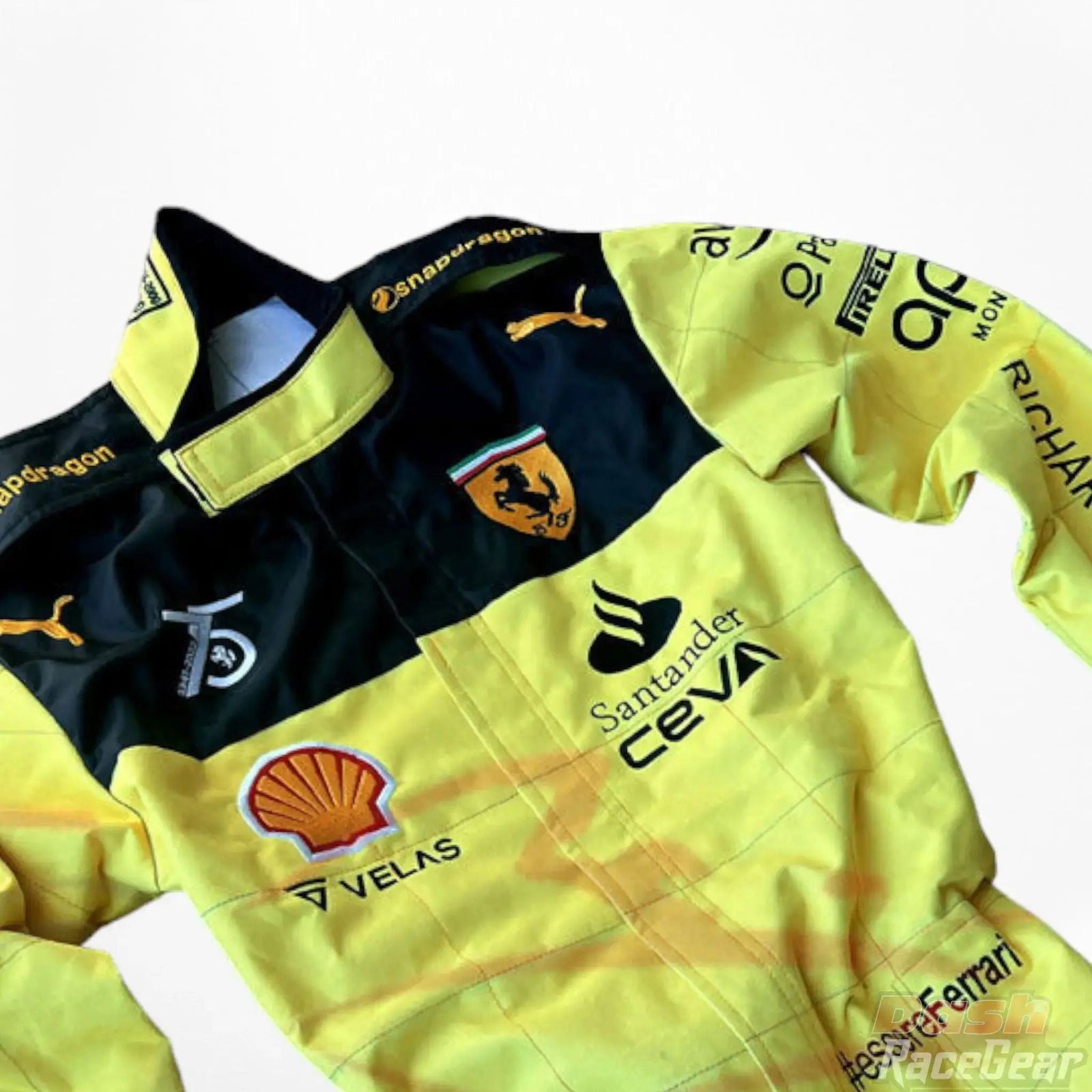 2022 Charles Leclerc Ferrari F1 Embroidered Racing Suit - MONZA GP - Speedxcrafts