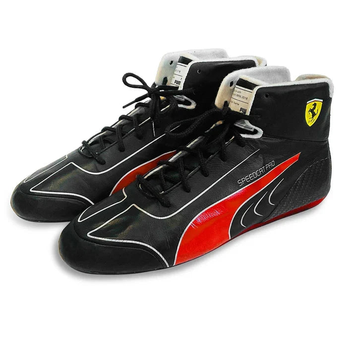 2022 Charles Leclerc Ferrari F1 Racing Boots | Official Formula 1 Footwear - Speedxcrafts