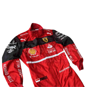 2022 Charles Leclerc Ferrari F1 Racing Suit - Speedxcrafts
