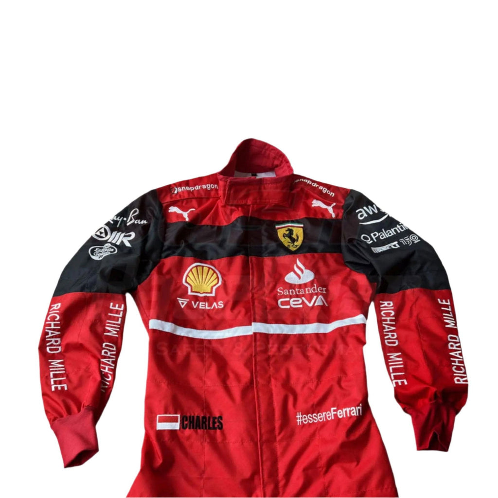 2022 Charles Leclerc Ferrari F1 Racing Suit - Speedxcrafts