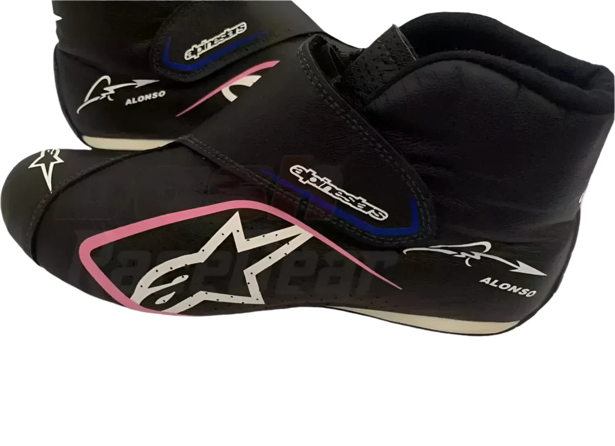 2022 Fernando Alonso BWT Alpine F1 Team Race Boots - Speedxcrafts