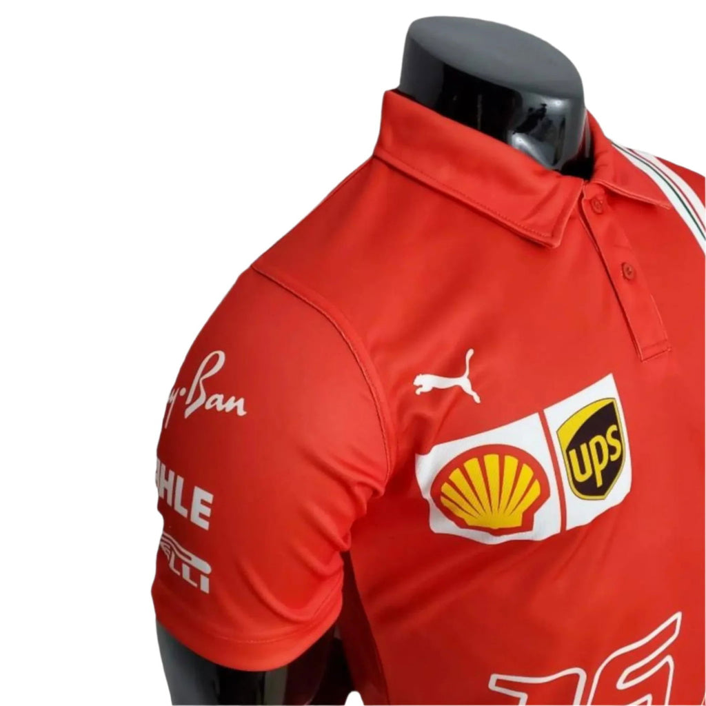 2022 Ferrari Charles Leclerc F1 Polo Shirt - Speedxcrafts