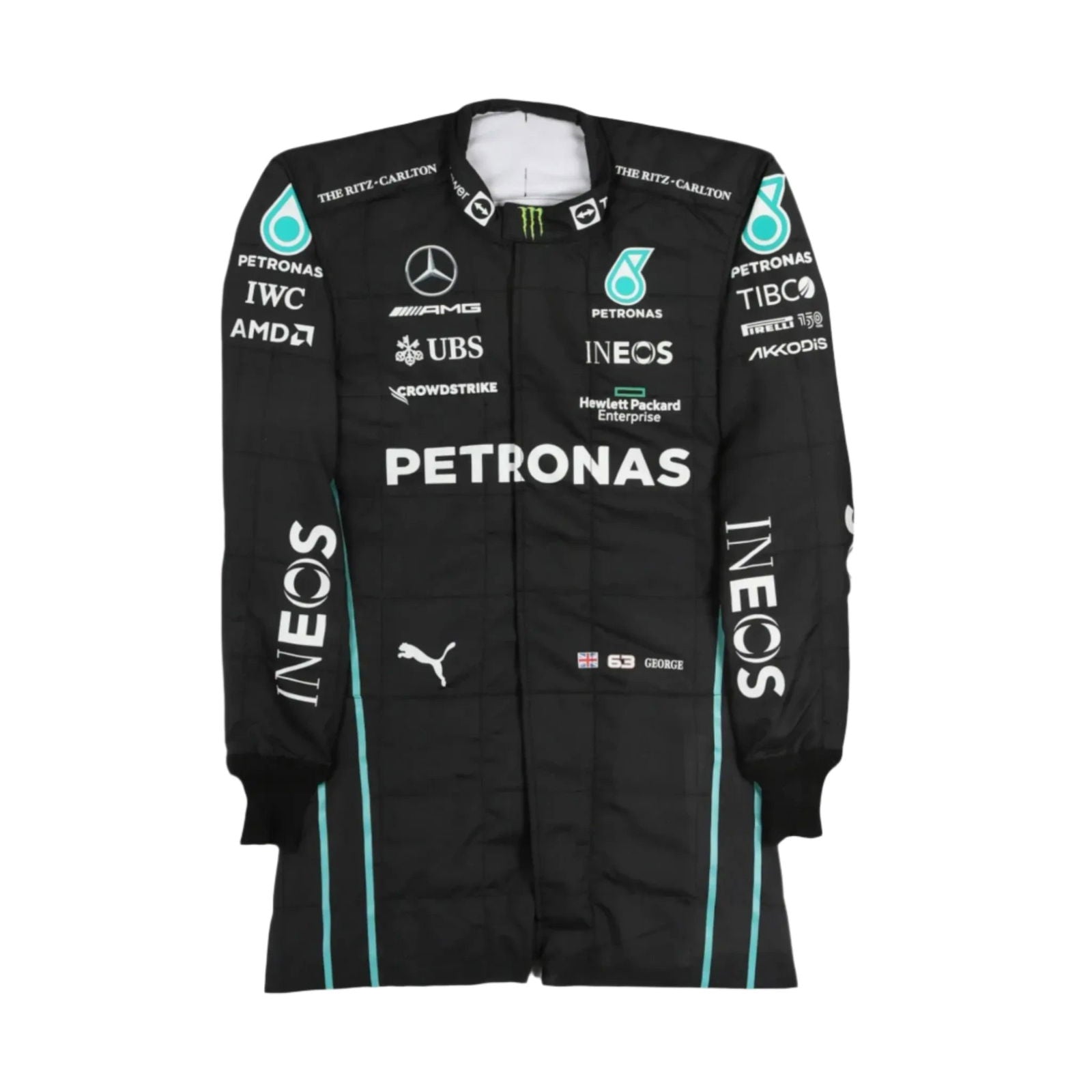 2022 George Russell Mercedes-AMG Petronas F1 Team Replica Race Suit - Speedxcrafts
