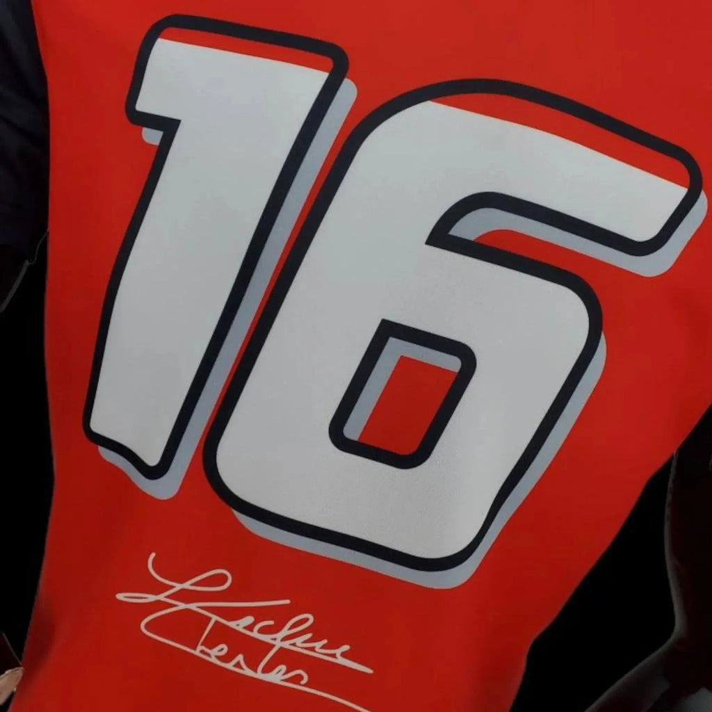 2022 New Ferrari Charles Leclecr F1 Racing T-Shirt - Speedxcrafts