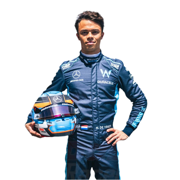 2022 Nyck de Vries Williams Racing F1 Race Suit _ Italian Grand Prix - Speedxcrafts
