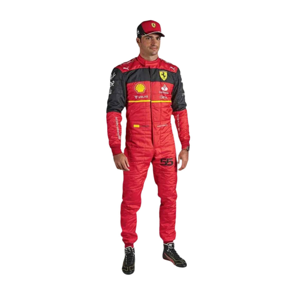 2022 Scuderia Ferrari Carlos Sainz F1 Race Suit - Speedxcrafts