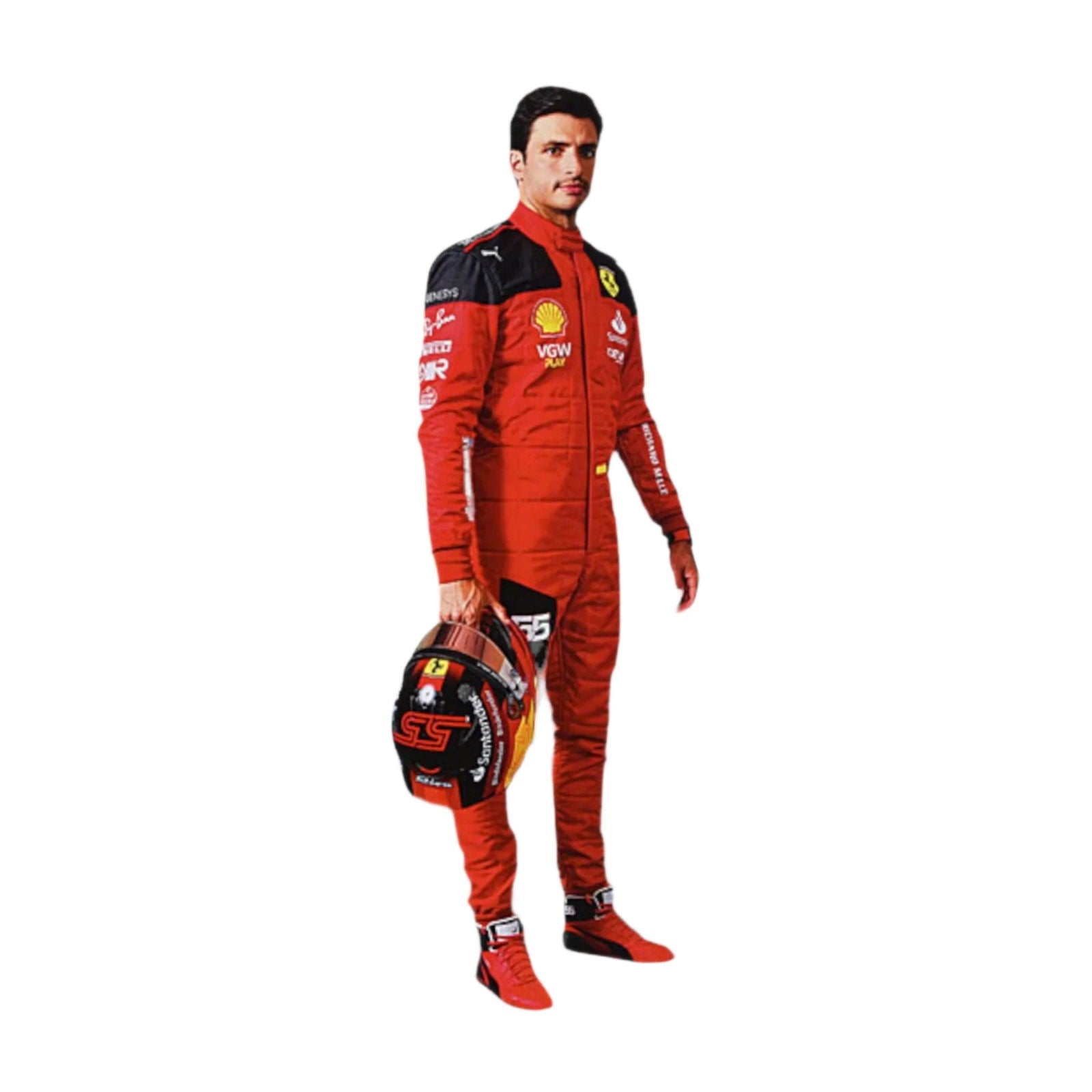 2022 Scuderia Ferrari Carlos Sainz F1 Race Suit - Speedxcrafts