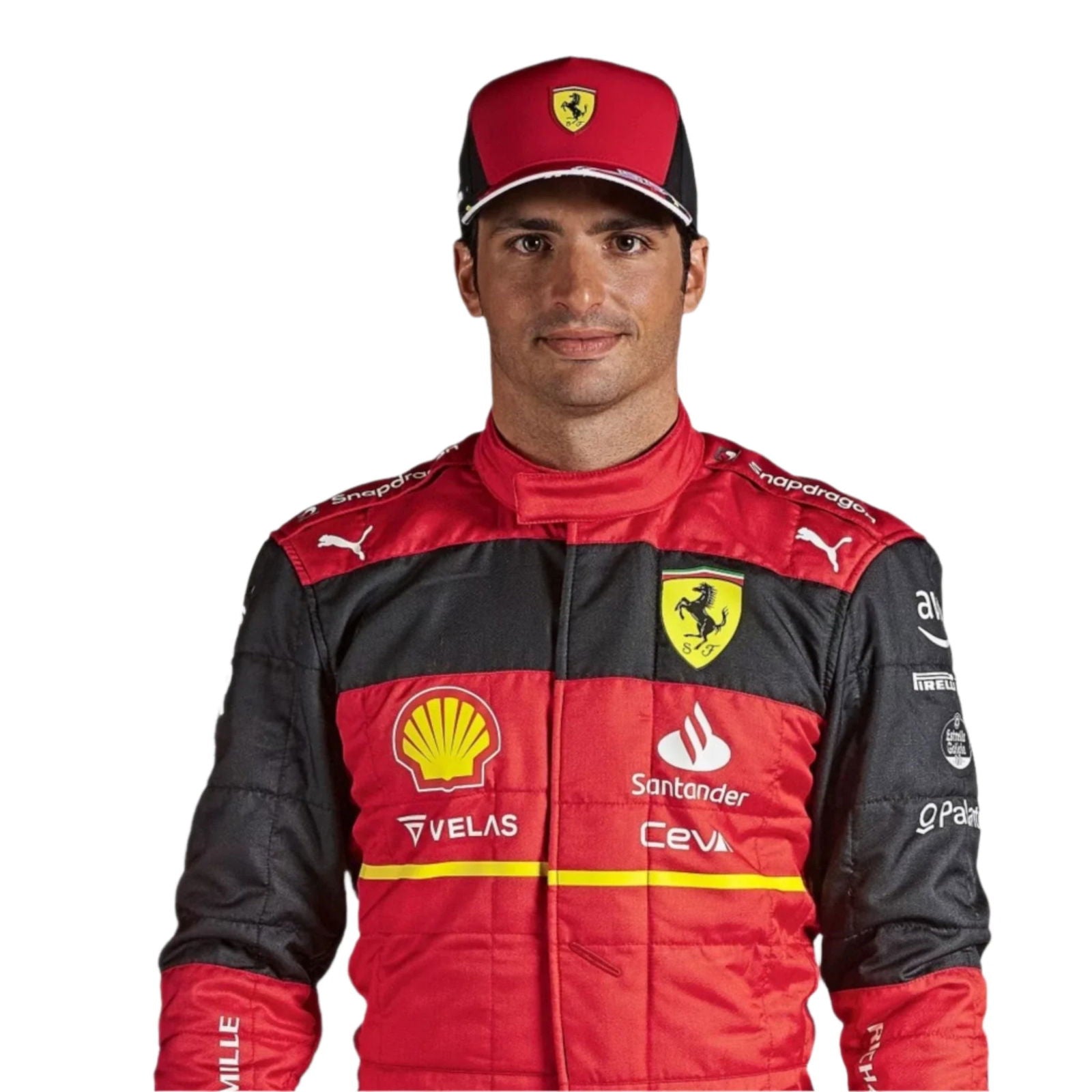 2022 Scuderia Ferrari Carlos Sainz F1 Race Suit - Speedxcrafts