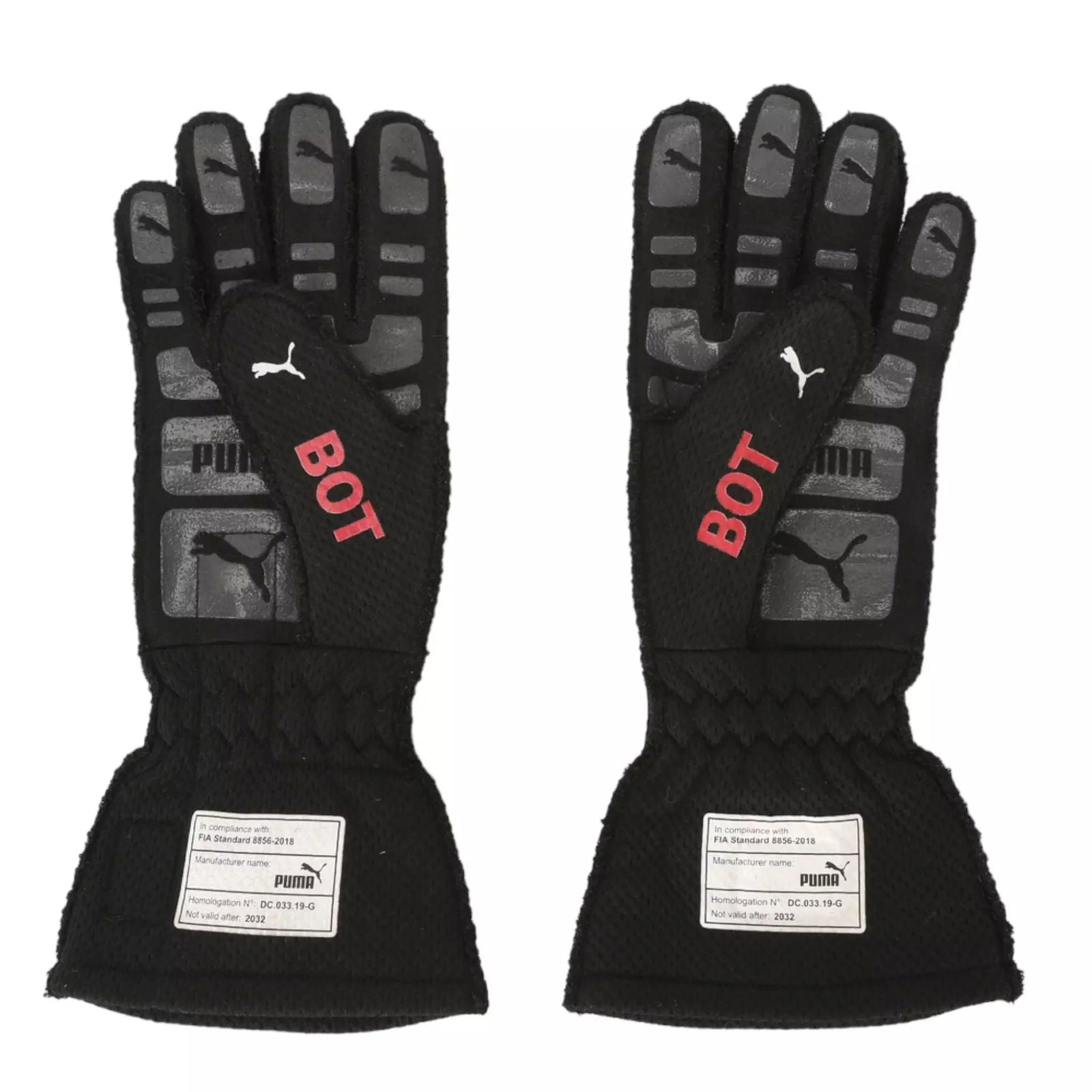 2022 VALTTERI BOTTAS F1 RACE GLOVES - BRITISH GP - Speedxcrafts