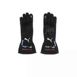 2022 ZHOU GUANYU FORMULA 1 RACE GLOVES - SINGAPORE GP - Speedxcrafts