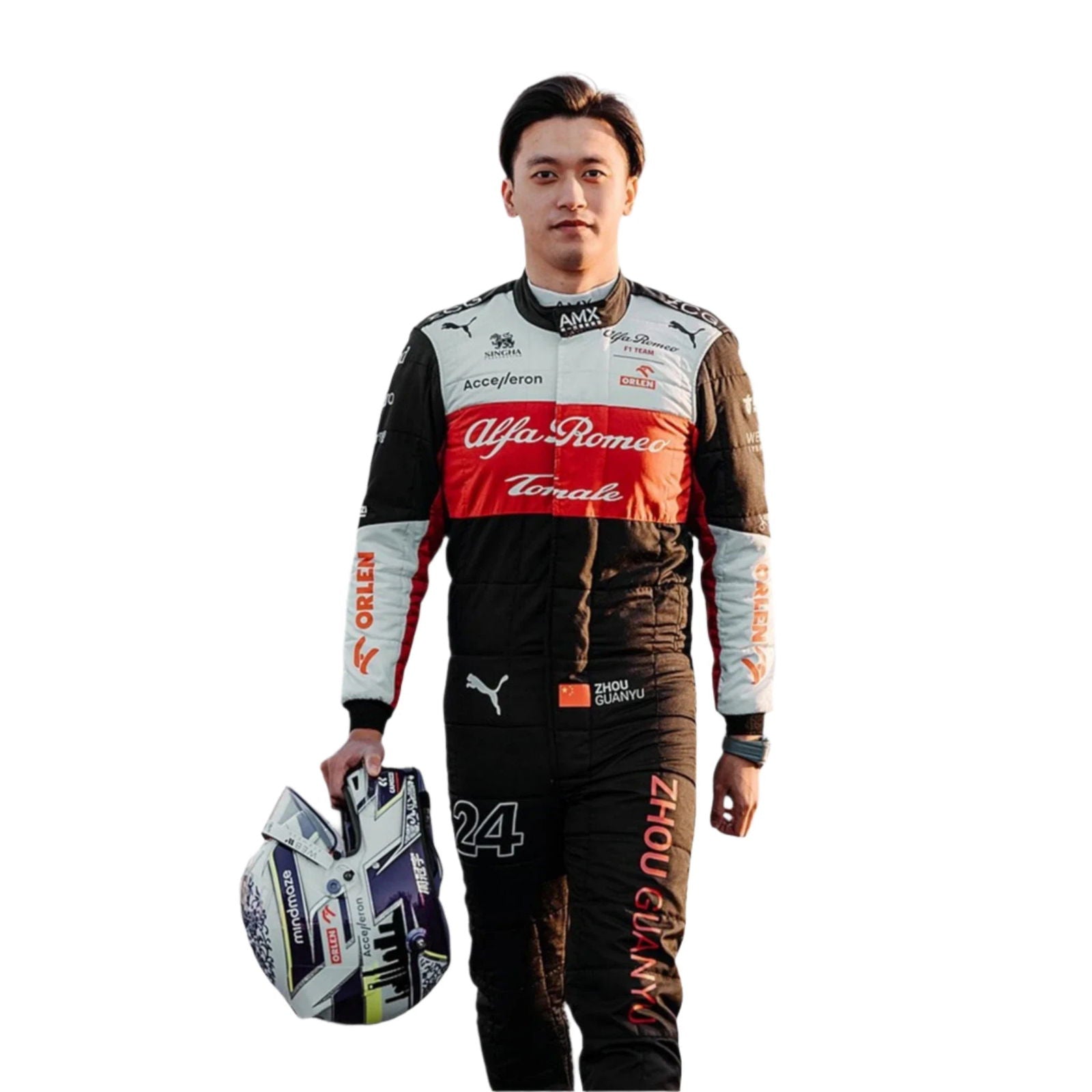 2022 Zhou Guanyu Alfa Romeo F1 Team Race Suit - Speedxcrafts