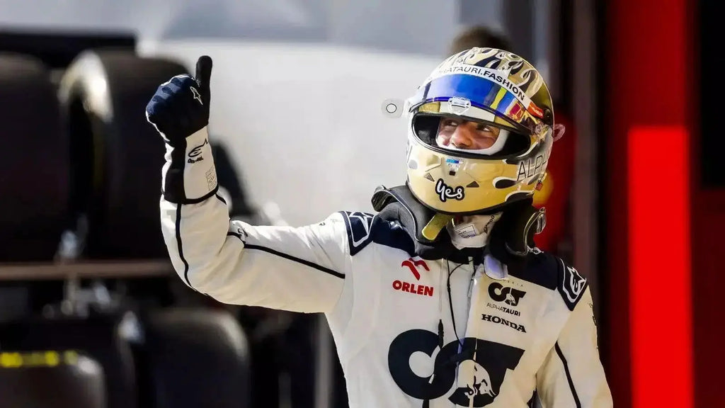 2023 Daniel Ricciardo Alphatauri F1 Race Gloves - Speedxcrafts