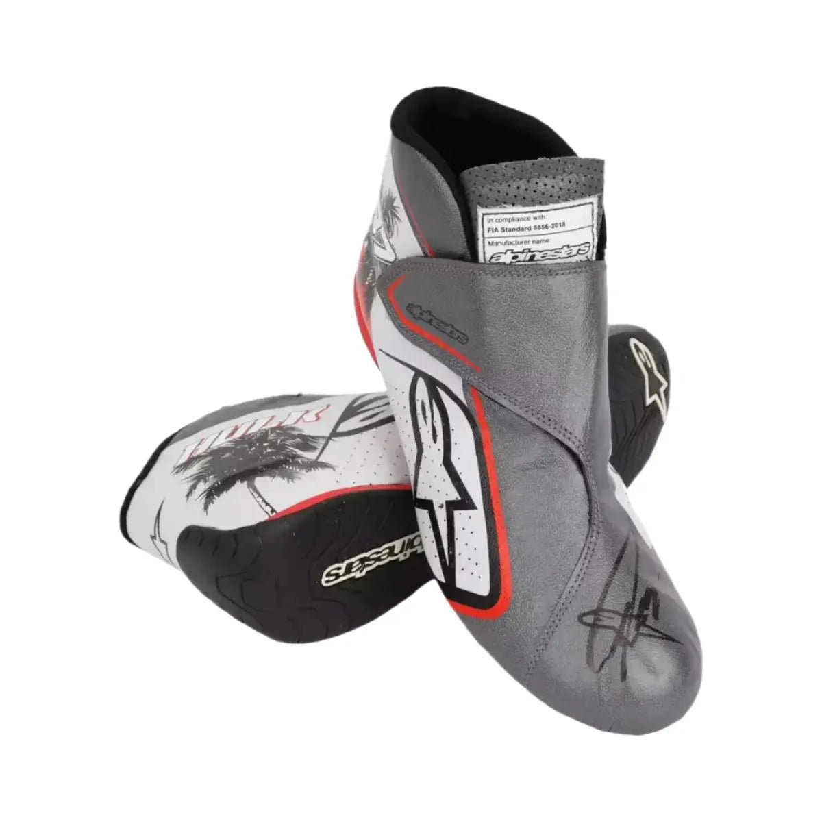 2023 Kevin Magnussen Haas F1 Team Race Boots  -  Miami GP - Speedxcrafts