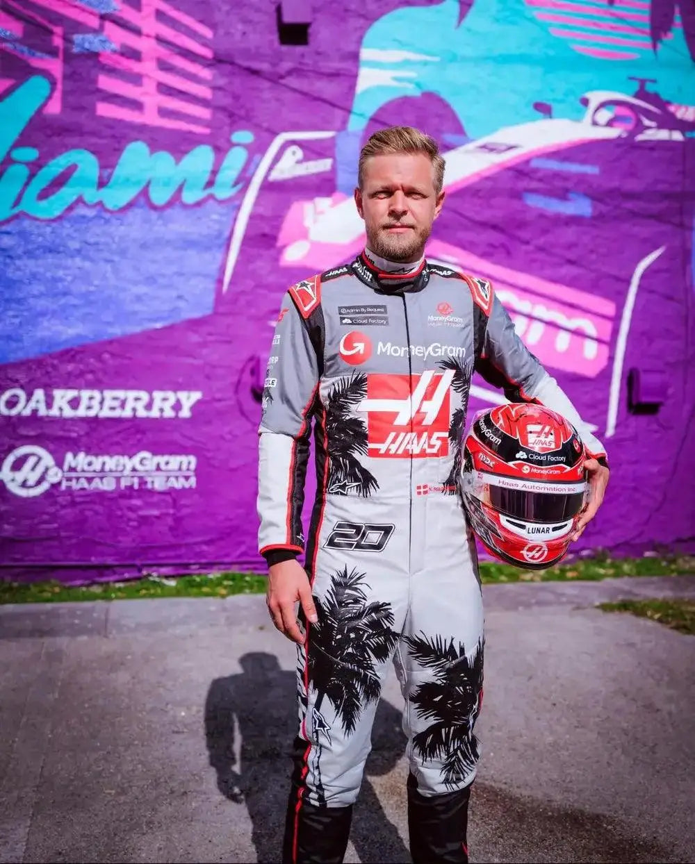 2023 Kevin Magnussen Haas F1 Team Race Suit -  Miami GP - Speedxcrafts