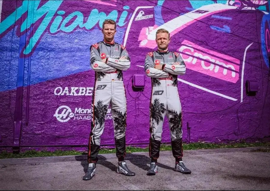 2023 Kevin Magnussen Haas F1 Team Race Suit -  Miami GP - Speedxcrafts