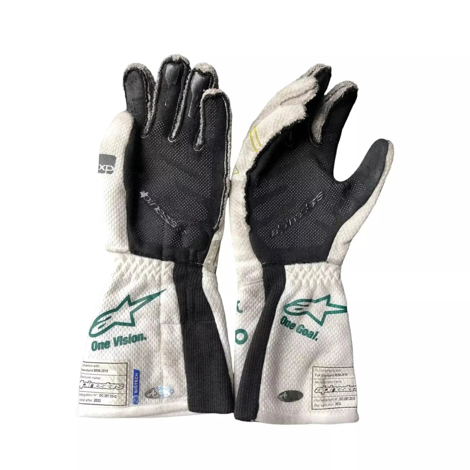 2023 Lance Stroll Baku Worn Gloves - Speedxcrafts