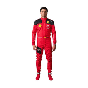 2023 Carlos Sainz Race Scuderia Ferrari F1 Race Suit - Speedxcrafts