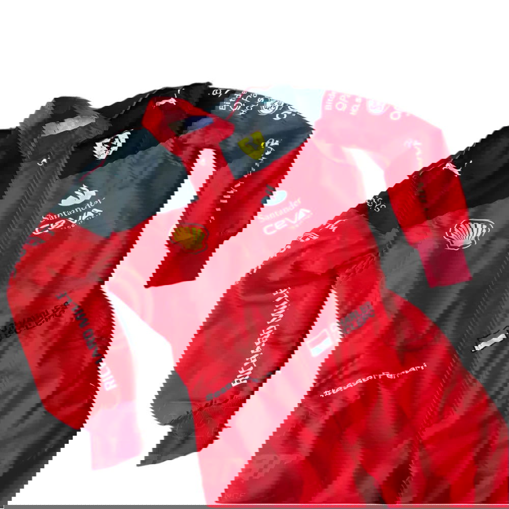 2023 Charles Leclerc Scuderia Ferrari F1 Embroidered Racing Suit - Official Team Gear - Speedxcrafts