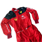 2023 Charles Leclerc Scuderia Ferrari F1 Embroidered Racing Suit - Official Team Gear - Speedxcrafts