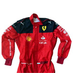 2023 Charles Leclerc Scuderia Ferrari F1 Embroidered Racing Suit - Official Team Gear - Speedxcrafts