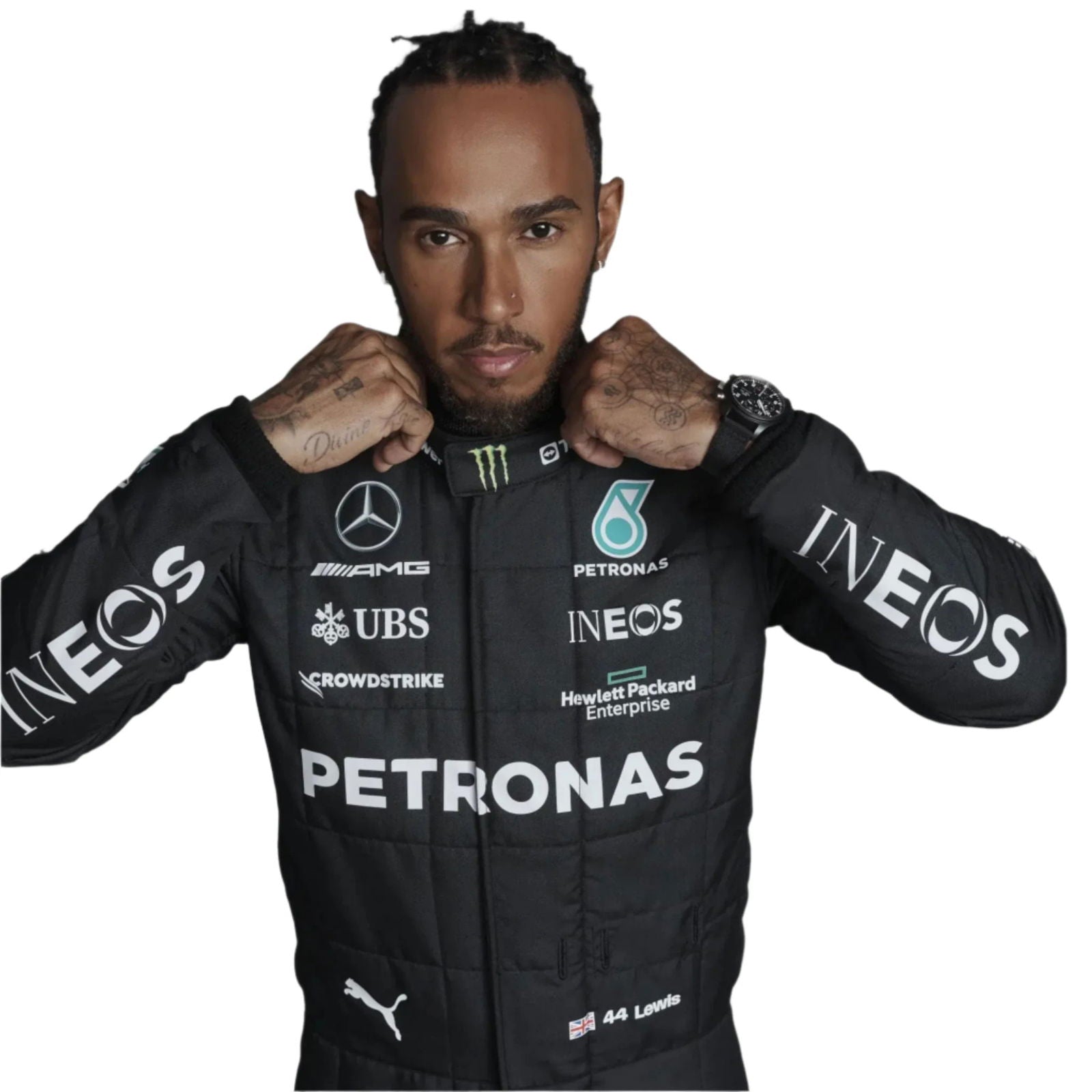2023 Lewis Hamilton Replica Race Suit - Mercedes-AMG Petronas F1 - Speedxcrafts