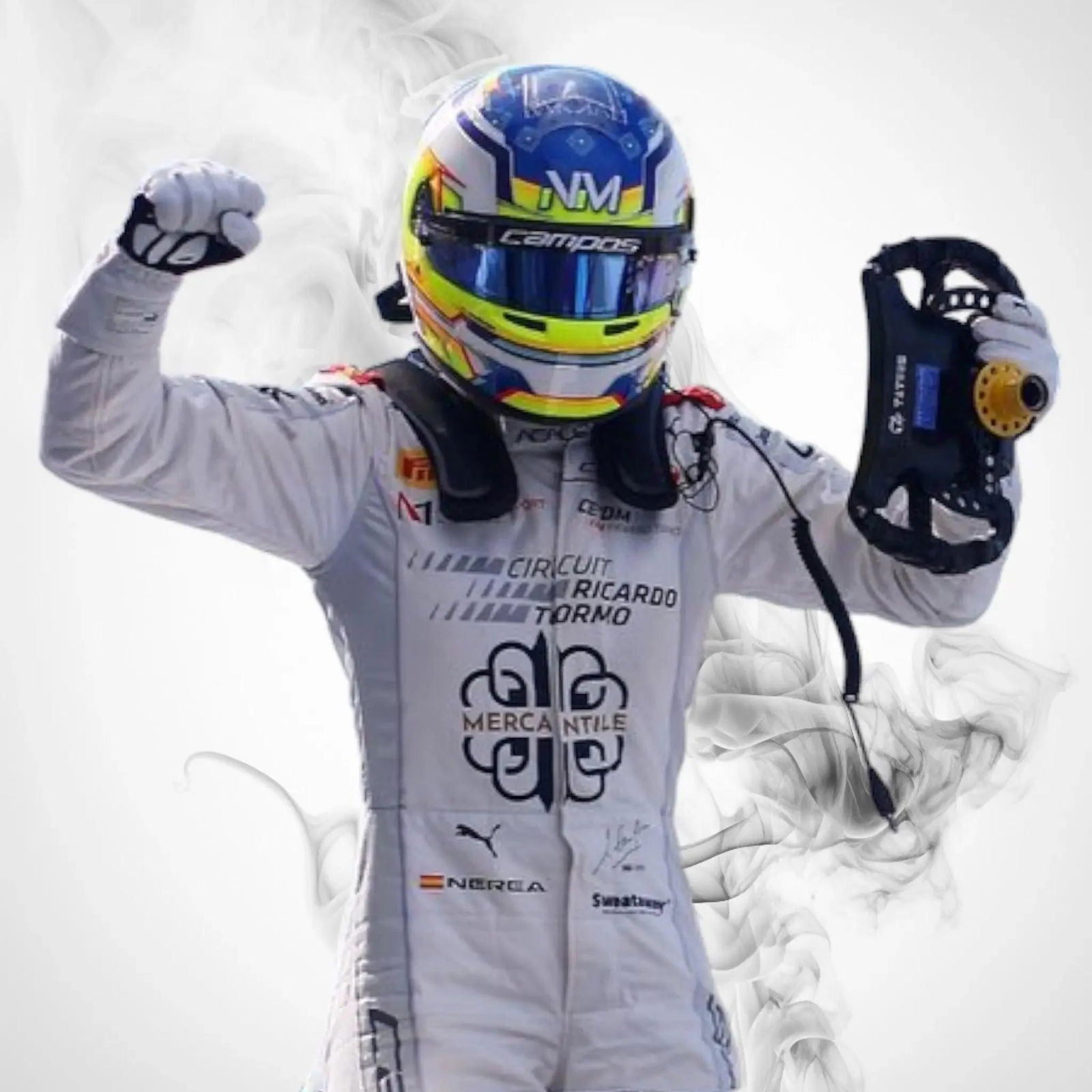 2023 Nerea Martí Race Suit Mercantile Campos Racing - Speedxcrafts