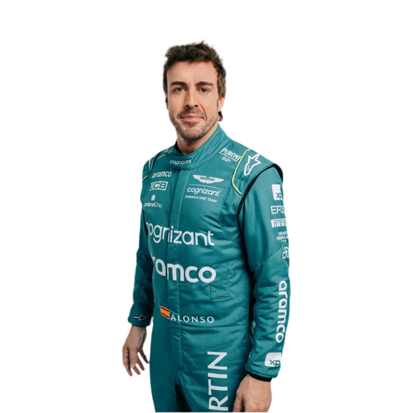 2023 Official Fernando Alonso Aston Martin F1 Race Suit - Speedxcrafts
