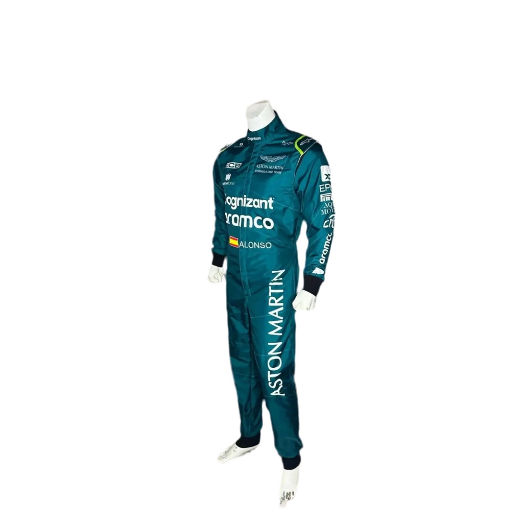 2023 Official Fernando Alonso Aston Martin F1 Race Suit - Speedxcrafts