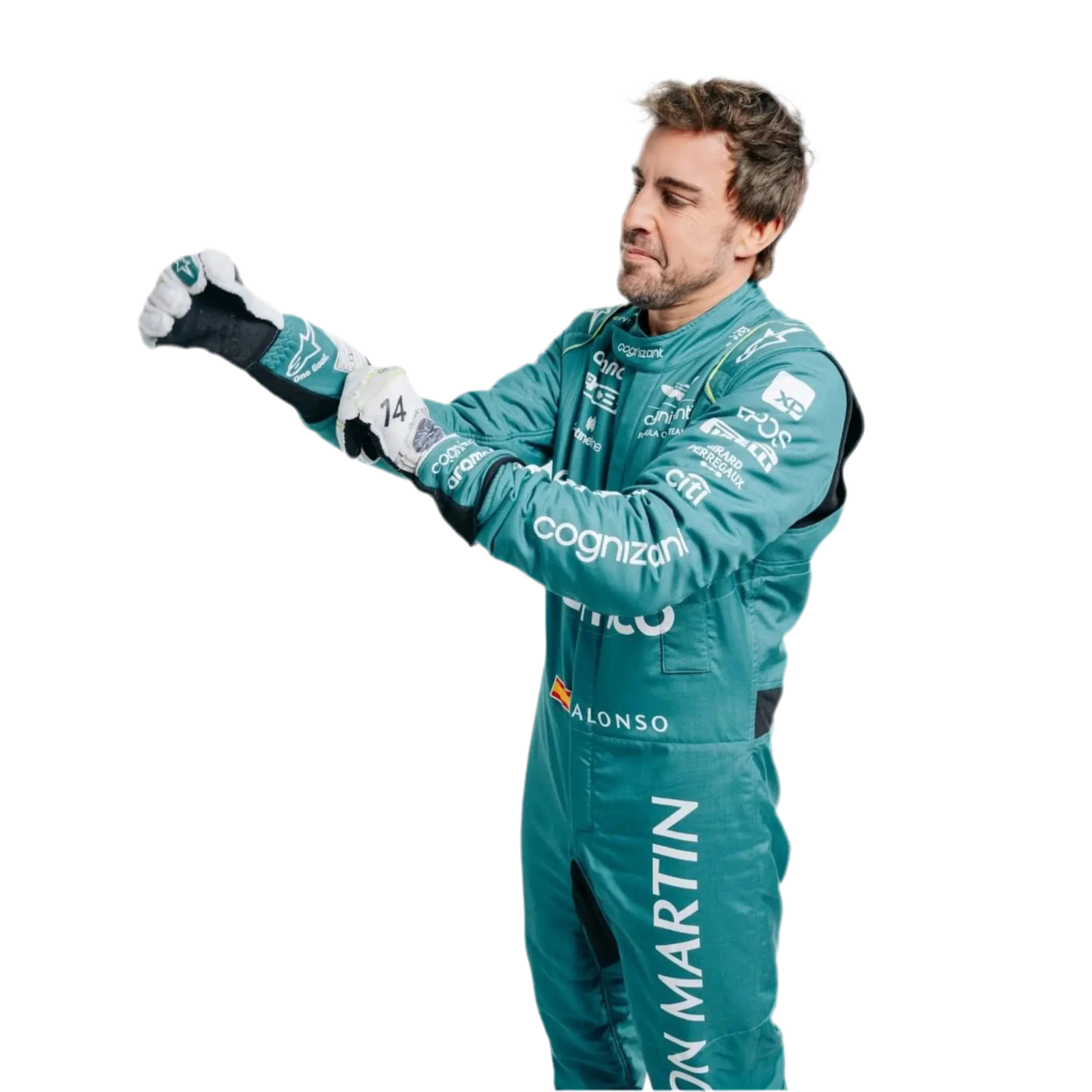 2023 Official Fernando Alonso Aston Martin F1 Race Suit - Speedxcrafts