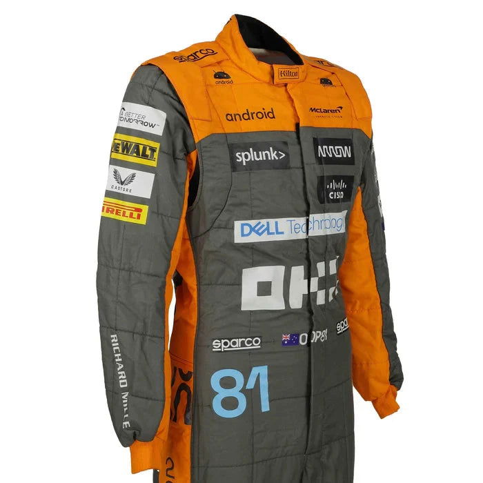 2023 Oscar Piastri Replica Race Suit | Official McLaren F1 Gear - Speedxcrafts