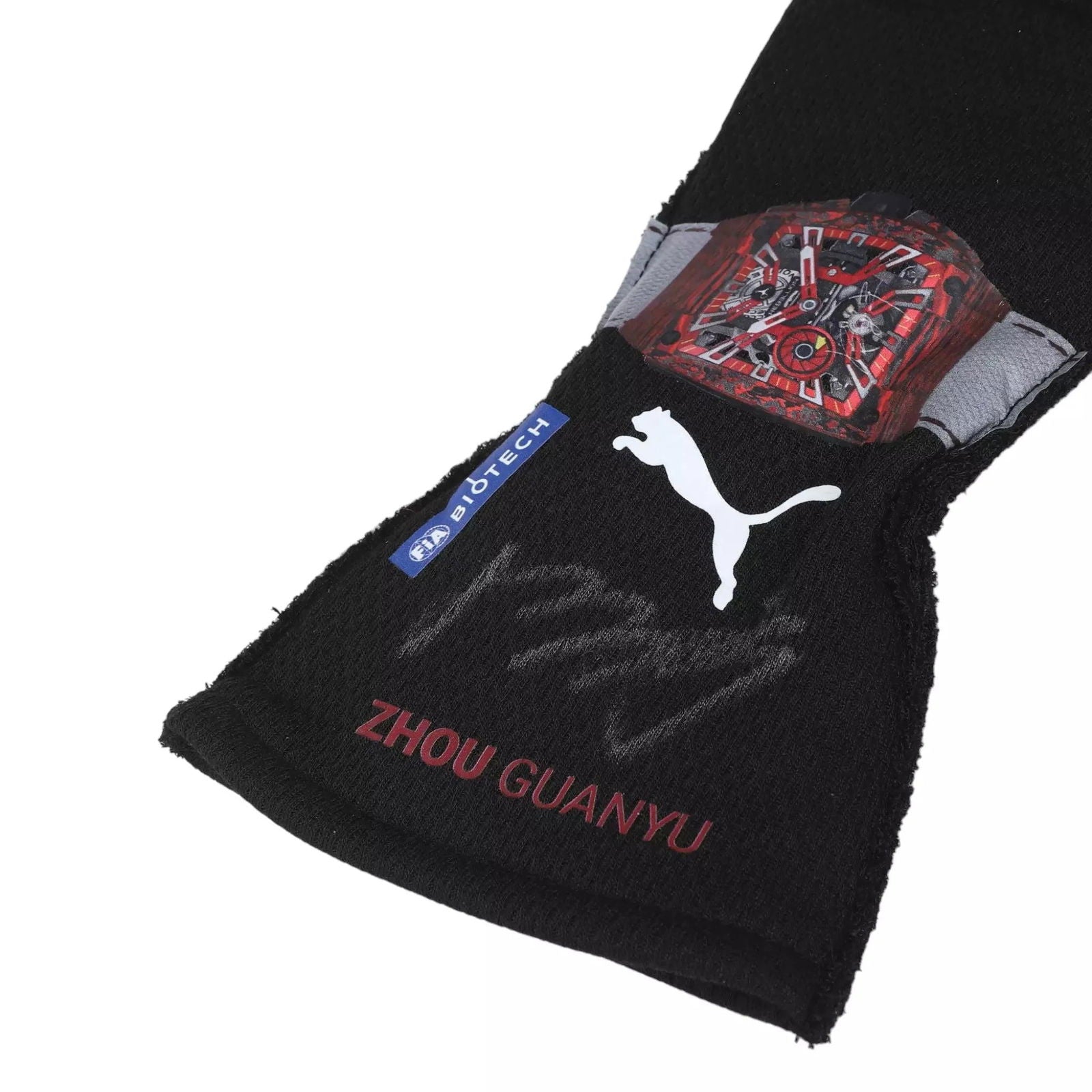 2023 Zhou Guanyu Replica Alfa Romeo F1 Race Gloves - Speedxcrafts
