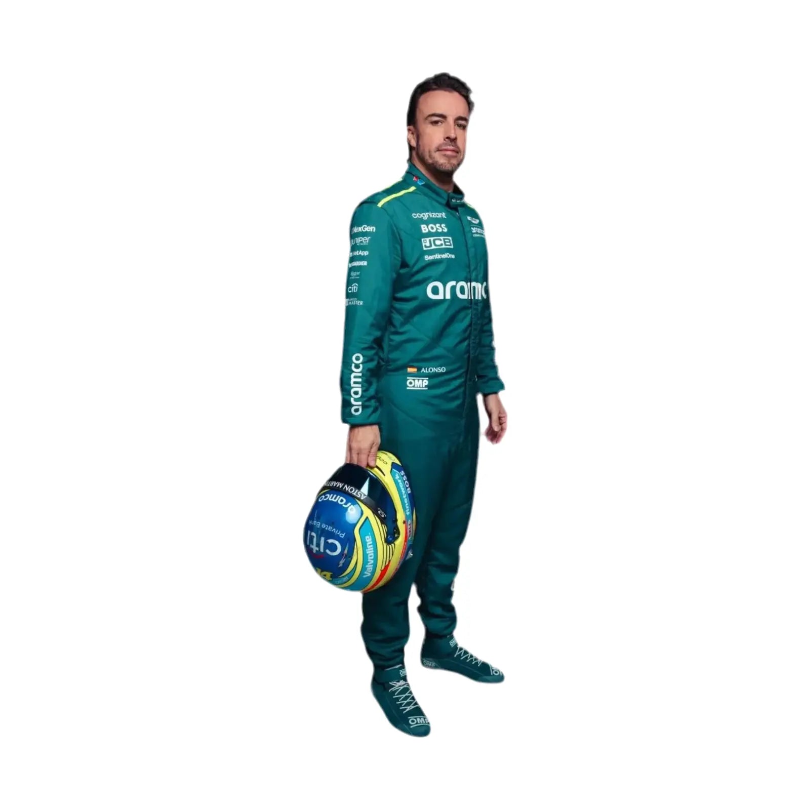 2024 Fernando Alonso Replica Race Suit | Aston Martin F1 Team Gear - Speedxcrafts