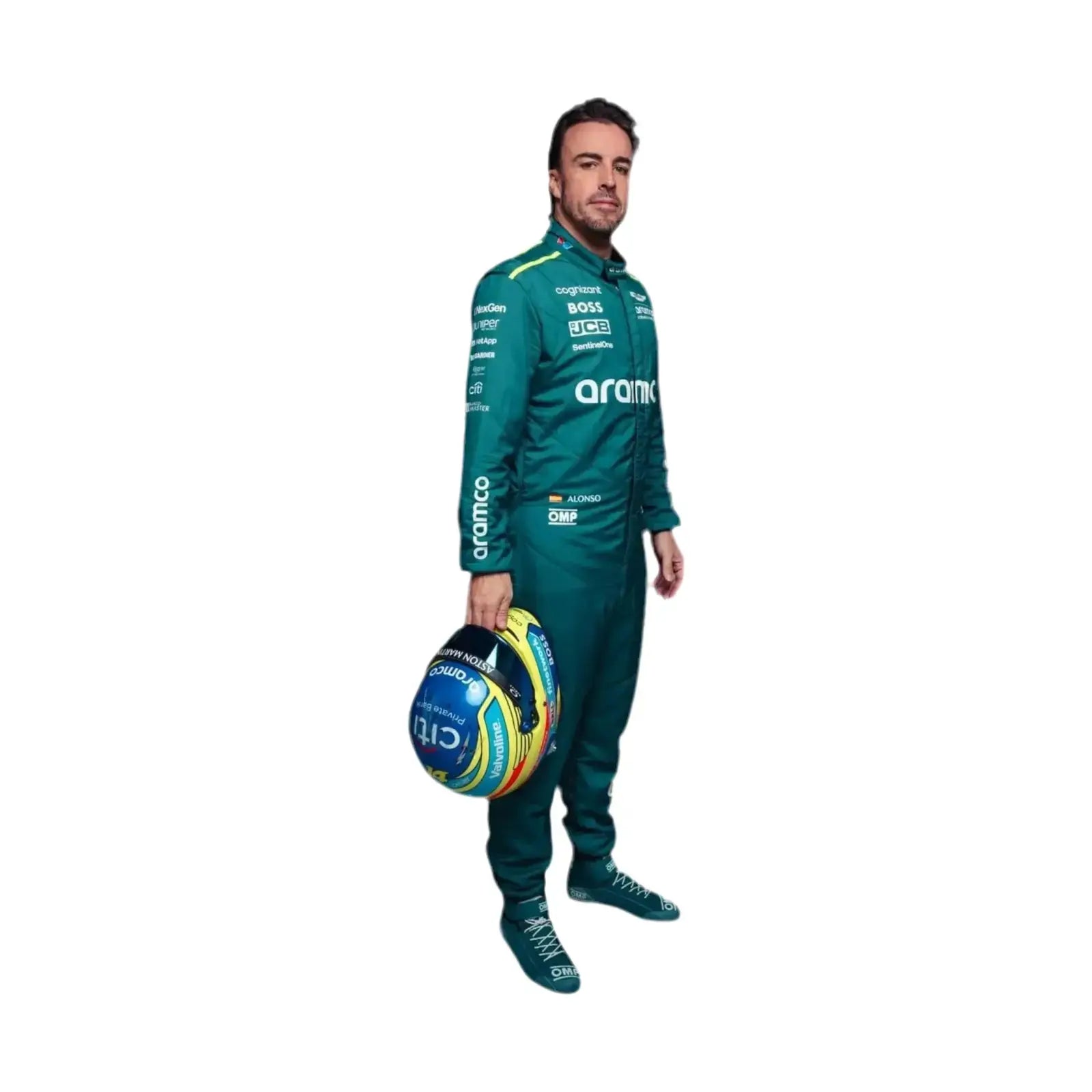 2024 Fernando Alonso Replica Race Suit | Aston Martin F1 Team Gear - Speedxcrafts