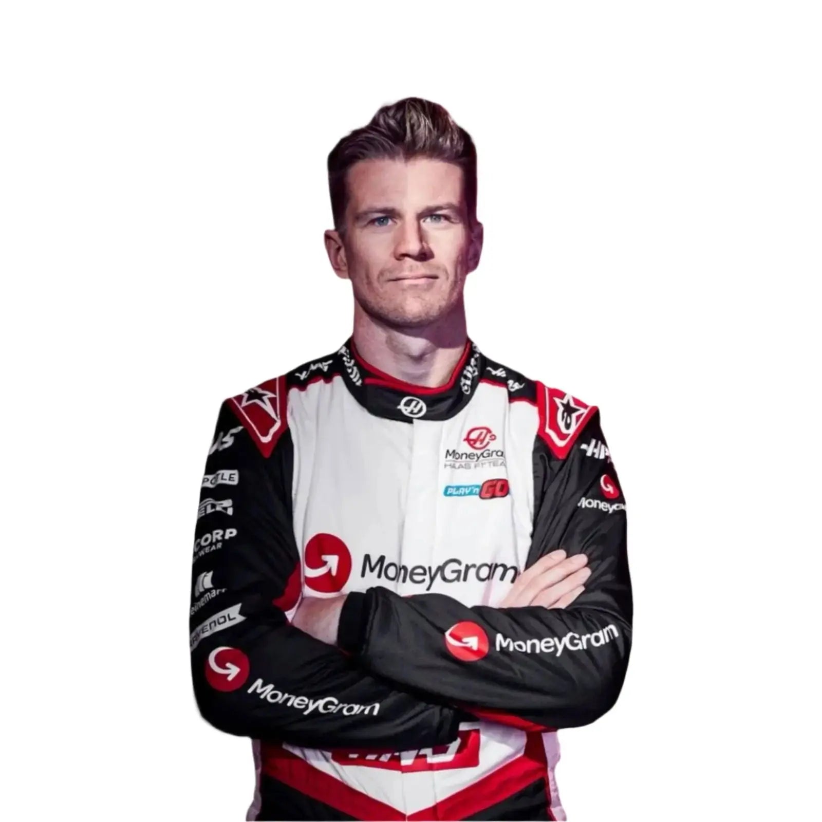 2024 Kevin Magnussen Nico Hulkenberg Haas F1 Team Race Suit - Speedxcrafts