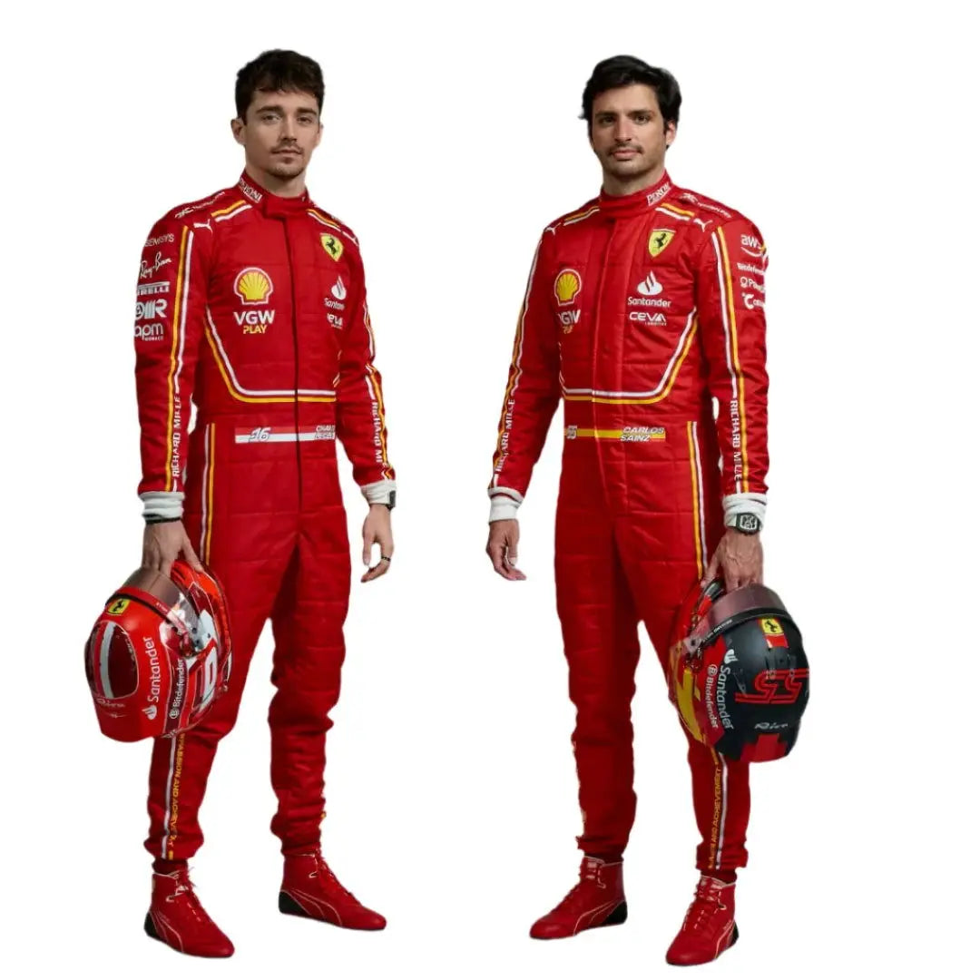 2024 Scuderia Ferrari Replica Race Suit | Official Team Merchandise - Speedxcrafts