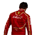 2024 Carlos Sainz Jr. Replica Race Suit | Scuderia Ferrari F1 Team - Speedxcrafts