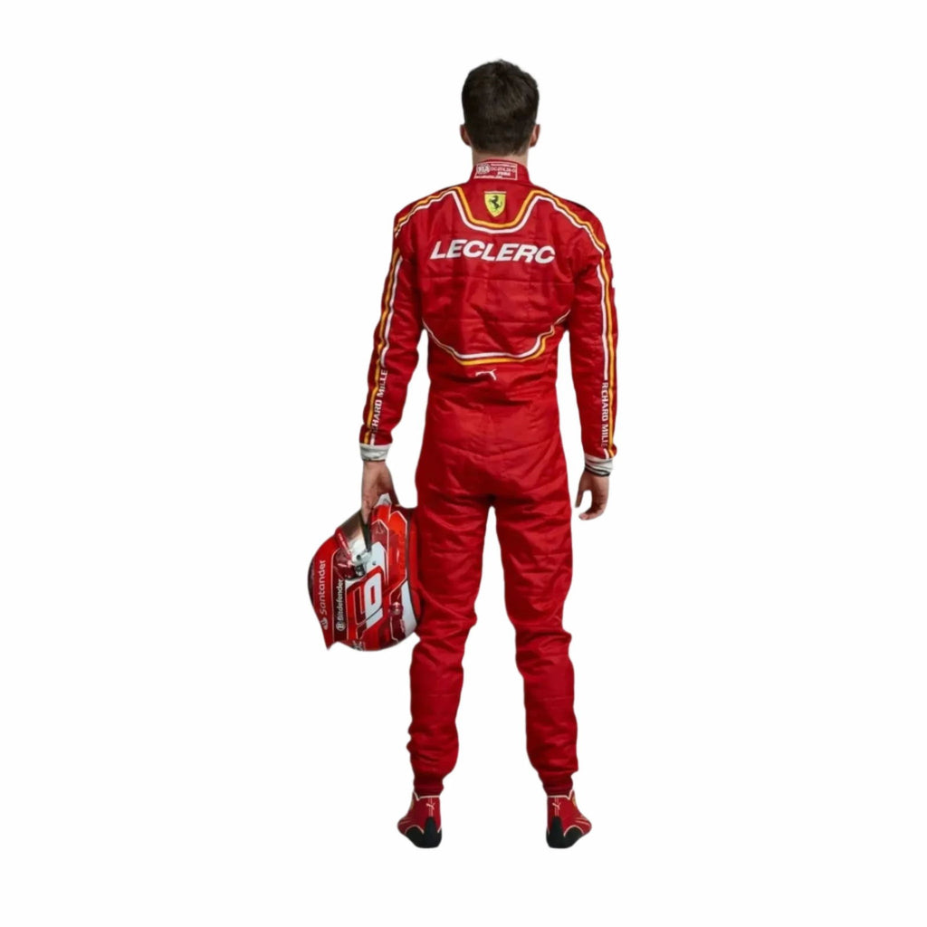 2024 Charles Leclerc Replica Race Suit | Scuderia Ferrari Team Gear - Speedxcrafts