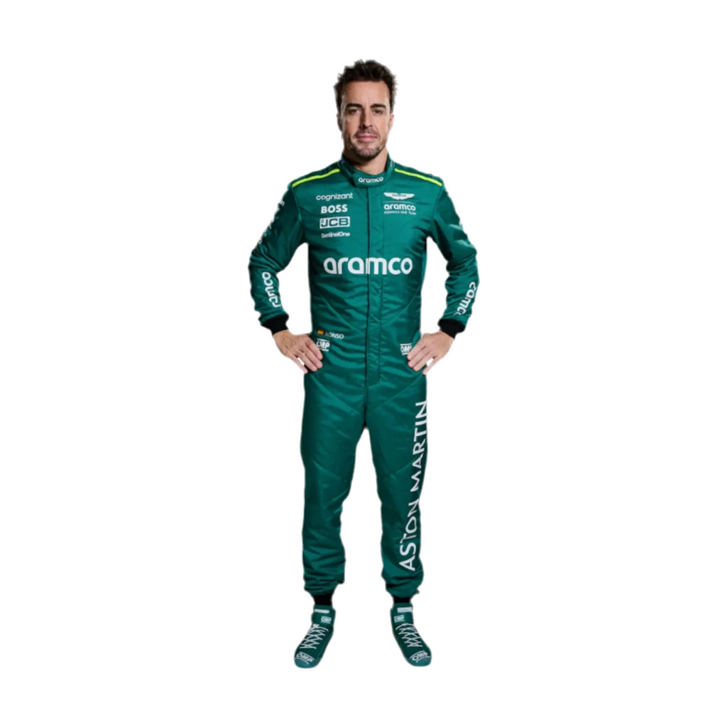 2024 Fernando Alonso & Lance Stroll Replica Race Suit | Aston Martin F1 - Speedxcrafts