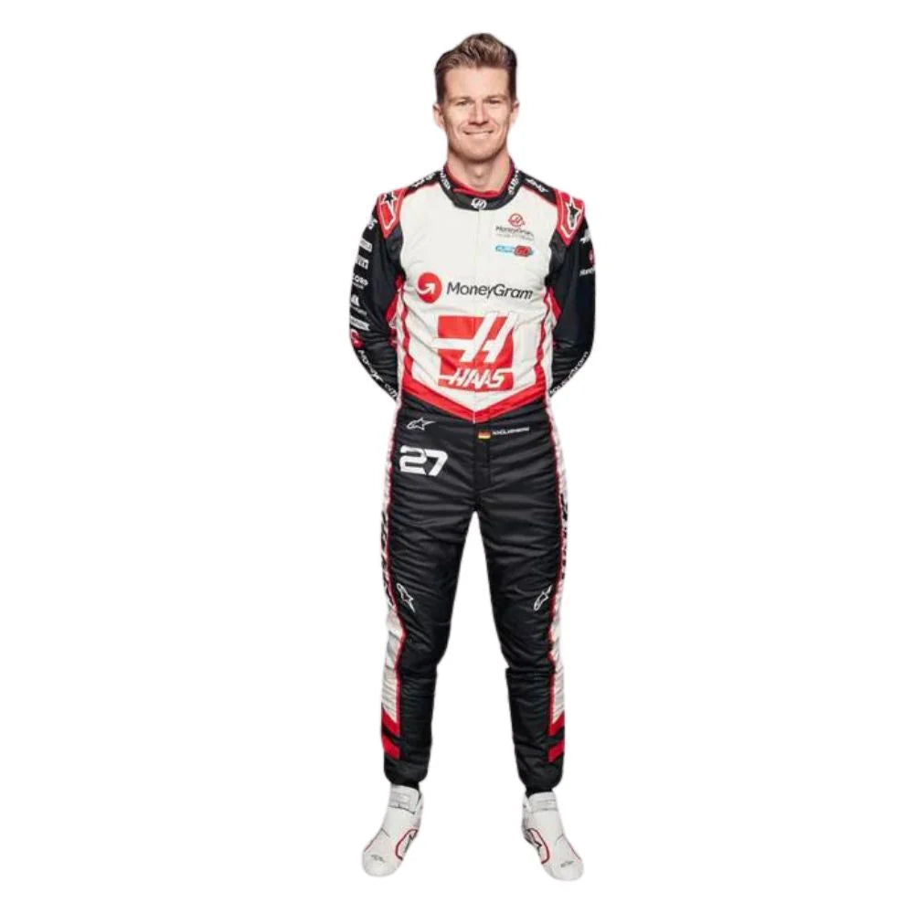 2024 Nico Hülkenberg Replica Race Suit | Haas F1 Team – Speedx Crafts